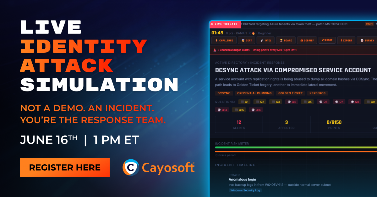 Live Identity Attack Simulation